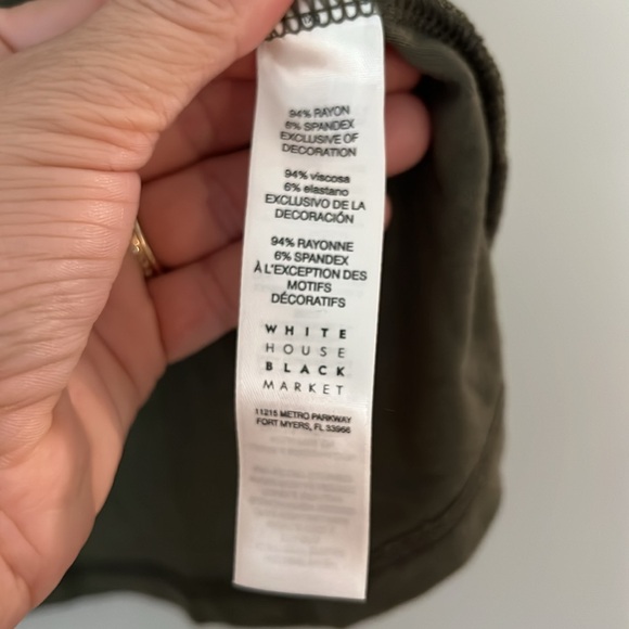 White House Black Market Soft Lace Up Tank - Picture 5 of 7